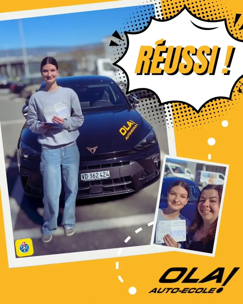 🎉 Permis réussi du premier coup pour Emma ! 🚗